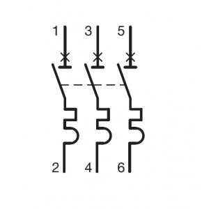 Автоматичний вимикач 3P 10kA C-2A 3M