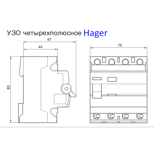 ПЗВ 4P 6kA 63A 100mA A S
