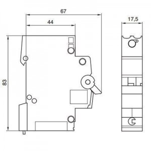 Автоматичний вимикач 1P 50kA C-20A 1.5M