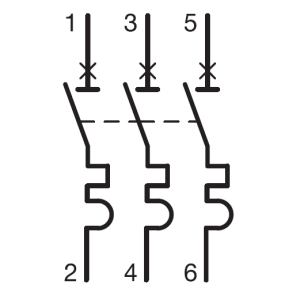 Автоматичний вимикач 3P 10kA C-80A 4.5M