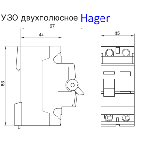 ПЗВ 2P 6kA 40A 300mA A