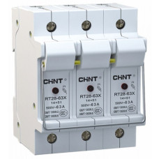 Тримач запобіжника NRT28-32X 3P 10x38 base (EU)