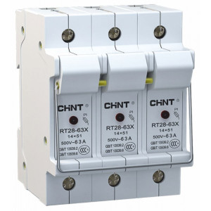 Тримач запобіжника NRT28-32X 3P 10x38 base (EU)