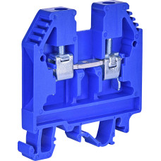 Клема гвинтова-нейтральна VS 6 PA N (6 mm2_синя)