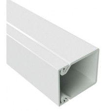 TA-EN 40x40 Короб із кришкою із плоскою основою, довжина 2000 мм, білий RAL9001, 00324, ДКС