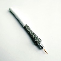 Кабель RG К-6/0.8 F690BV cu внутрішній білий, 0102 Відрізок 110м