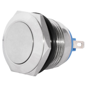 Кнопка металева пласка, (з'єднання під пайку), 1NO. TY 19-211P Pcb