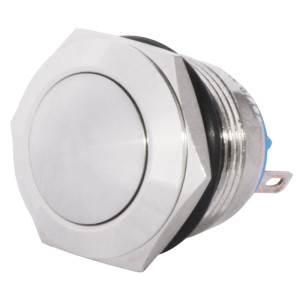 Кнопка металева опукла, (з'єднання під пайку), 1NO. TY 19-231P Pcb