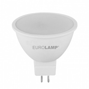 LED Лампа точкова низьковольтна MR16-5W-12V-GU5.3-4000K EUROLAMP