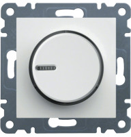 Світлорегулятор поворотний Lumina, білий, 60-600Вт