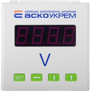 Вольтметр цифровий  600В 80х80  модель ЦВ-8 AС