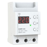 Реле напруги "Zubr" D40t 40А (max 50А), 8,8кВТ, з термозахистом