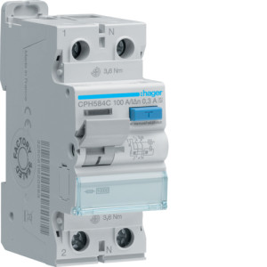 ПЗВ 2P 10kA 100A 300mA A-Hi S