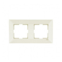Рамка VI-KO Meridian кремова 2-на горизонтальна ( 90979012-WH )
