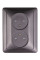 Комплект e.lux.1222L.2gz.anthracite розетки подвійної без з/к, "антрацит"