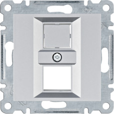 Панель подвійна для RJ12/RJ45 Lumina, срібна