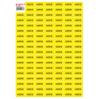 Самоклеюча наліпка "400В"  e.sticker.voltage.400.1 (40х20мм) 102 шт/аркуш
