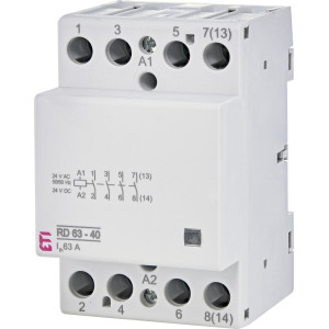 Контактор модульний RD 63-40 24V AC/DC