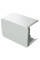 NTAN 80x60 трійник/відвід, білий RAL9001, 01760, ДКС