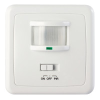 Датчик руху інфрачервоний настінний, прихованого монтажу e.sensor.pir.01B.white(білий), 160°, IP20