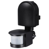 Датчик руху інфрачервоний e.sensor.pir.10F.black(чорний), 180°, IP44