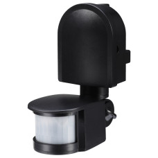 Датчик руху інфрачервоний e.sensor.pir.10F.black(чорний), 180°, IP44