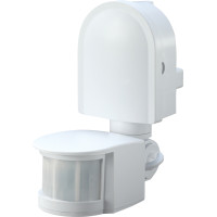 Датчик руху інфрачервоний e.sensor.pir.10F.white(білий), 180°, IP44