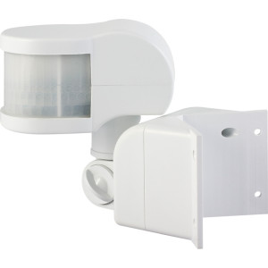 Датчик руху інфрачервоний e.sensor.pir.13.white(білий) 270°, IP44