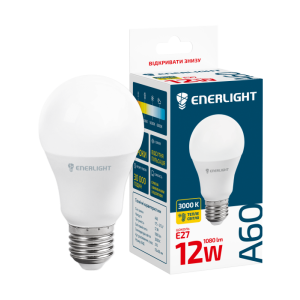Лампа світлодіодна ENERLIGHT A60 12Вт 3000K E27