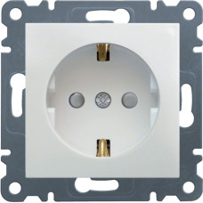 Розетка з з/к з захистом контактів Lumina,  біла, 16А/230В