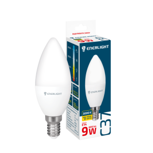 Лампа світлодіодна ENERLIGHT С37 9Вт 3000K E14