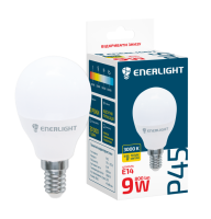 Лампа світлодіодна ENERLIGHT P45 9Вт 3000K E14