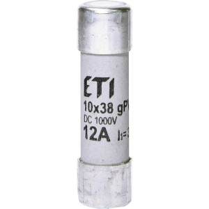 Запобіжник CH 10x38 gPV 12A 1000V (30kA)