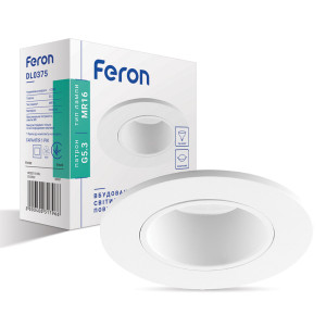 Вбудований поворотний світильник  Feron DL0375 білий