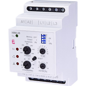 Реле контролю напруги HRN-43 230V (3F, 2x16A_AC1) без нейтралі