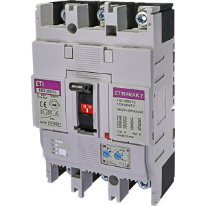Автоматичний вимикач EB2 250/3L 250A (25kA, (0.63-1)In/(6-10)In) 3P
