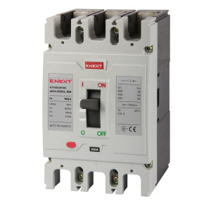 Силовий автоматичний вимикач e.industrial.ukm.250SL.100, 3р, 100А