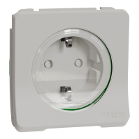 Механізм розетки з заземленням та шторками IP55, білий Mureva Styl Schneider Electric MUR39134