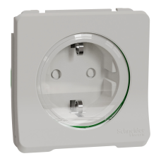 Механізм розетки з заземленням та шторками IP55, білий Mureva Styl Schneider Electric MUR39134