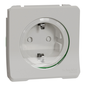 Механізм розетки з заземленням та шторками IP55, білий Mureva Styl Schneider Electric MUR39134