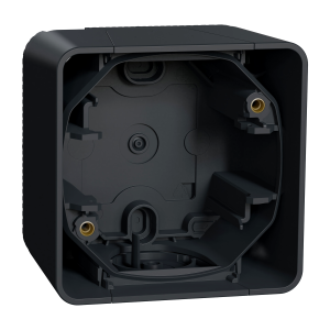 Одномісний бокс для поверхневого монтажу IP55, чорний Mureva Styl Schneider Electric MUR37911