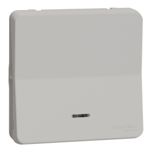 Механізм кнопкового вимикача з підсвіткою IP55, білий, Mureva Styl Schneider Electric MUR39127