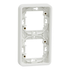 Рамка двомісна вертикальна IP55, біла, Mureva Styl Schneider Electric MUR39151