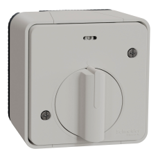 Вимикач з таймером IP55, для поверхневого монтажу, білий, Mureva Styl Schneider Electric MUR39067