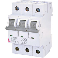 Автоматичний вимикач ETIMAT 6 3p D 1,6A (6kA)