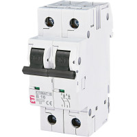 Автоматичний вимикач ETIMAT 10 2p B 16А (10 kA)