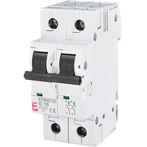 Автоматичний вимикач ETIMAT 10 2p B 16А (10 kA)