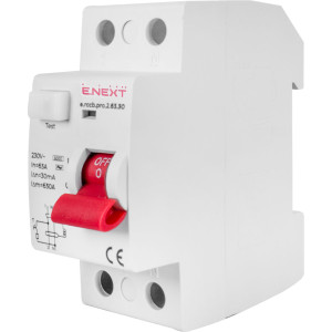 Вимикач диференційного струму e.rccb.pro.2.63.30, 2р, 63А, 30мА