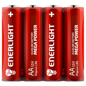 Батарейка ENERLIGHT MEGA POWER AA FOL 4