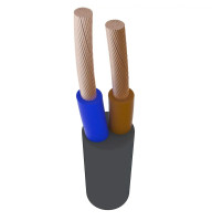 Провід ПВС чорний 2х1,0 EUROPAN CABLE